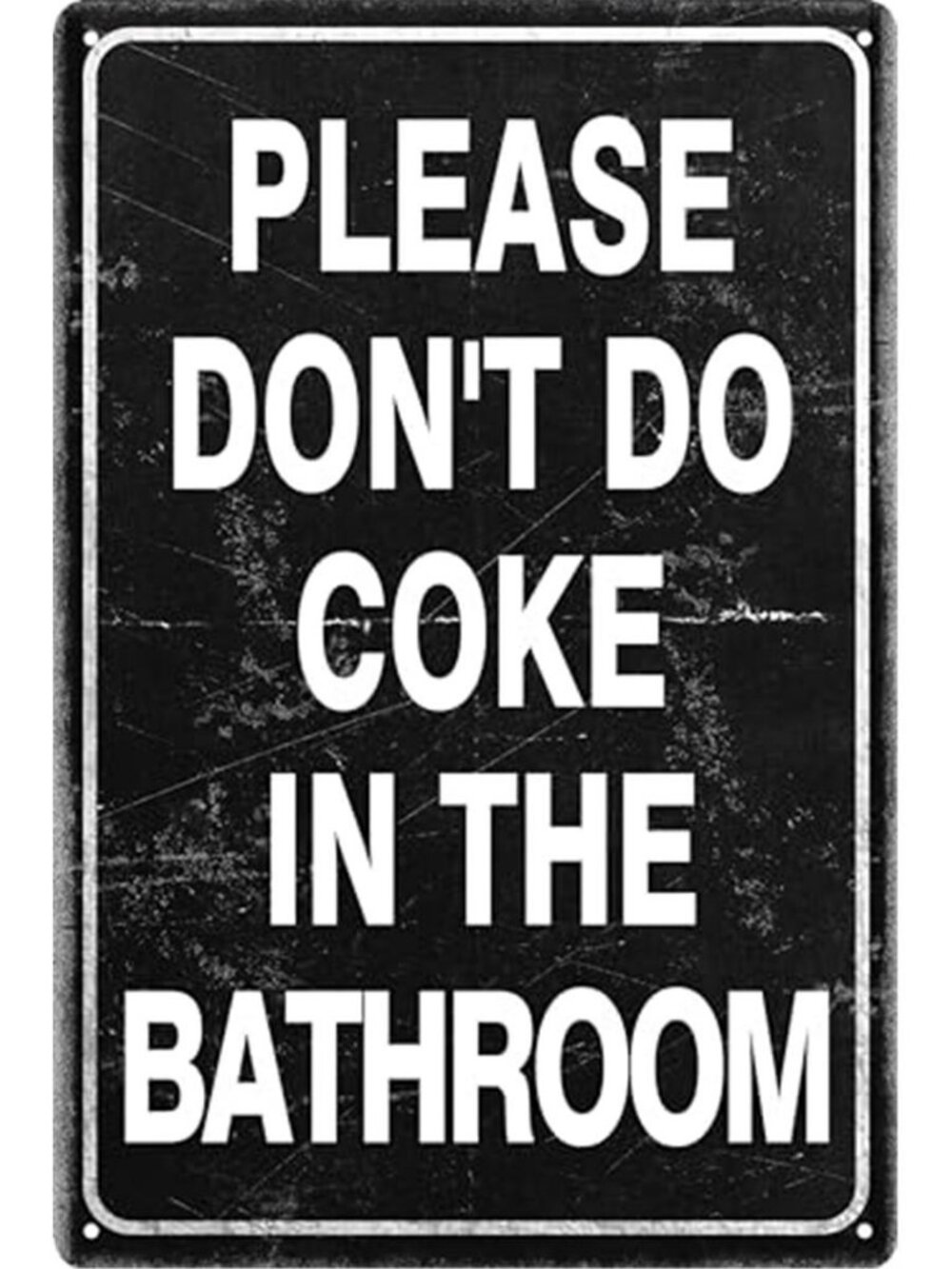 Vintage Tin Sign Retro Metal Funny Bathroom Signs for Home Decor Stylish Wall -G